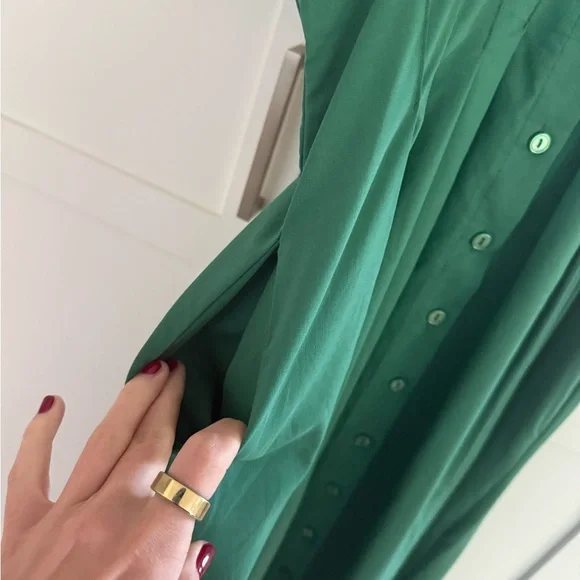 THE TOBIE BUTTON-FRONT PLEATED SHIRT DRESS BY EXQUISE - Picture 5 of 6